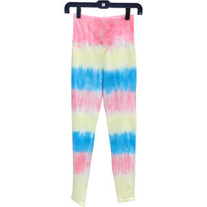 BP. Tie Dye High Rise Cotton Leggings Pink Yellow Blue Size X-Small Skinny NWT